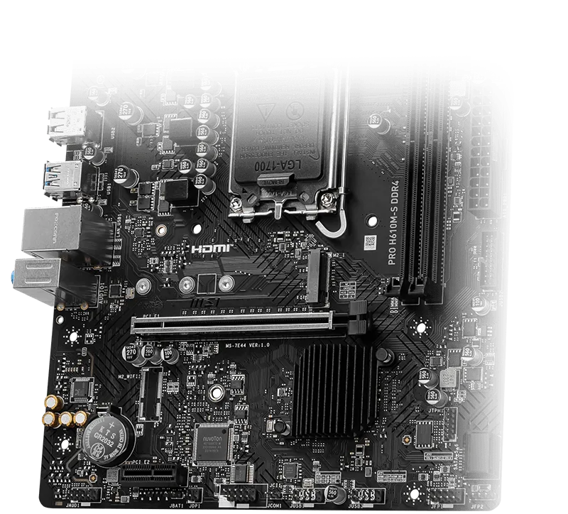 MSI Pro H610M-S DDR4 Motherboard Supports Intel 12th , 13th & 14th Gen Processors overview 1