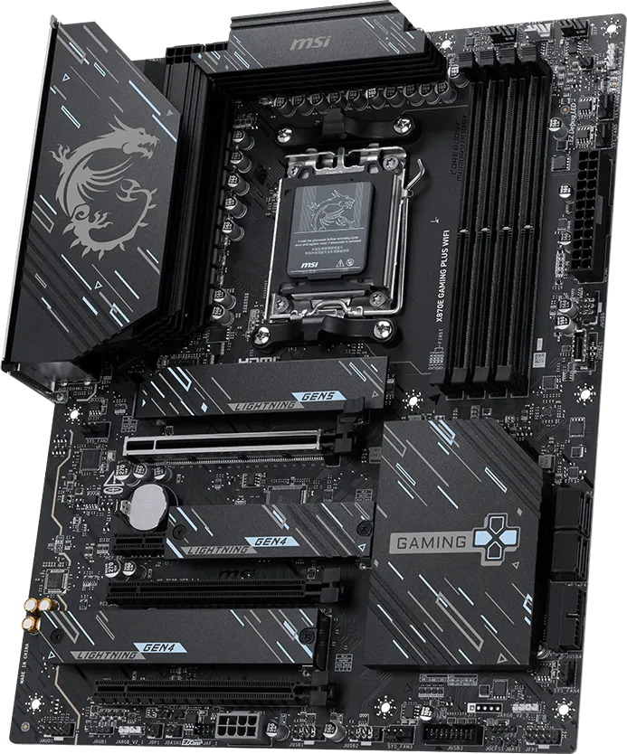 MSI X870E Gaming Plus WIFI ATX Motherboard overview 1