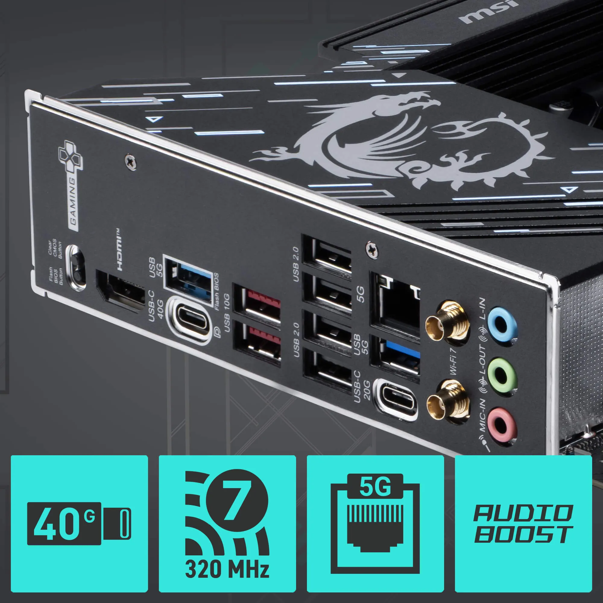 MSI X870E Gaming Plus WIFI ATX Motherboard overview 10