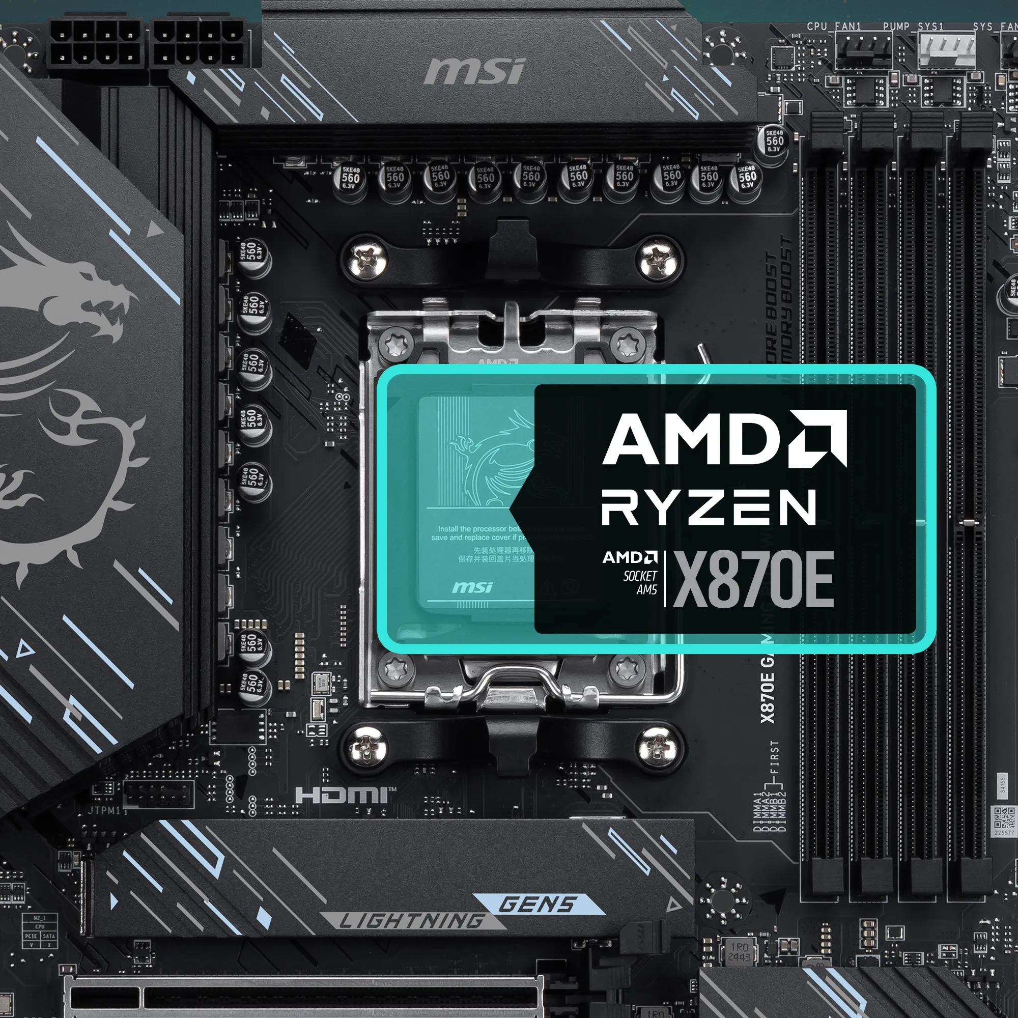 MSI X870E Gaming Plus WIFI ATX Motherboard overview 3