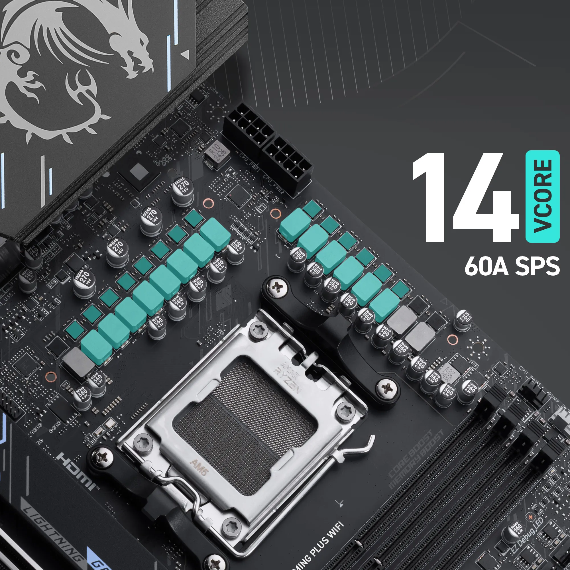 MSI X870E Gaming Plus WIFI ATX Motherboard overview 4