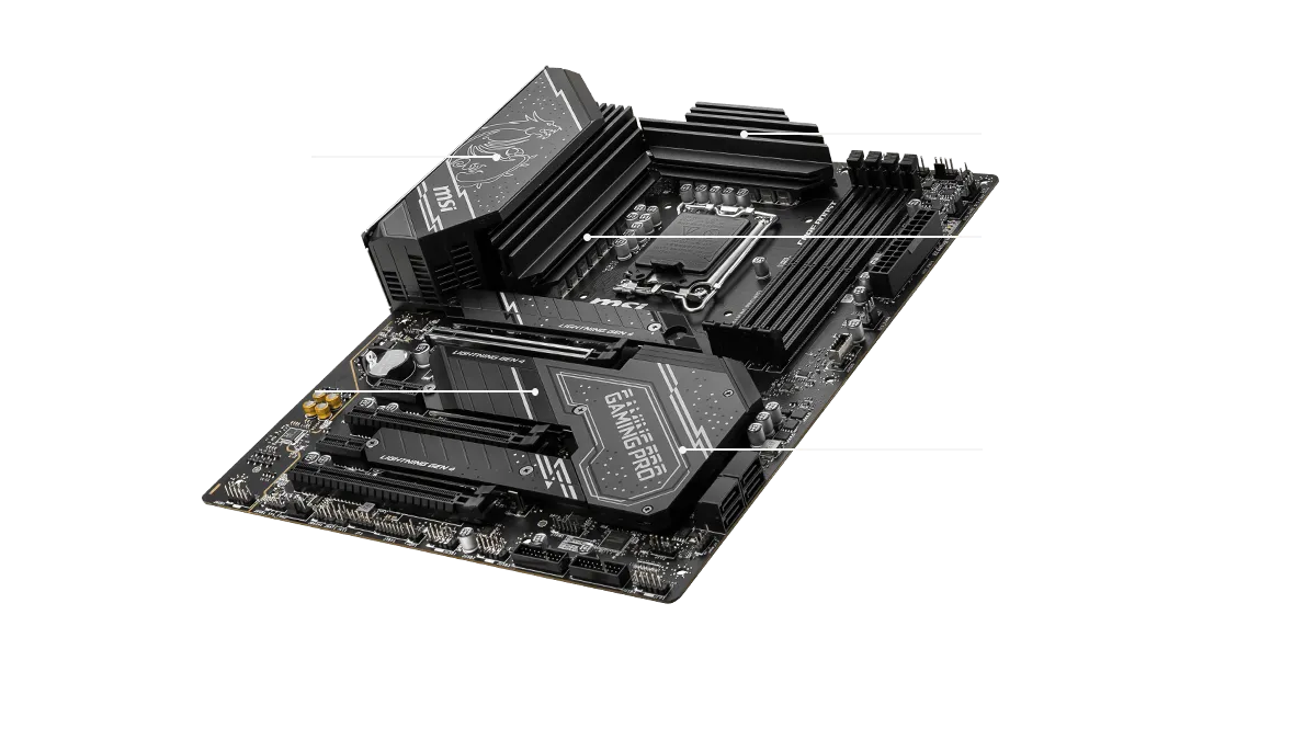 MSI Z790 Gaming Pro WIFI Motherboard Supports Intel 12th , 13th & 14th Gen Processors overview 1