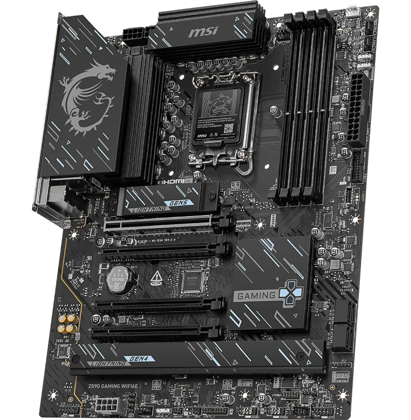 MSI Z890 GAMING WIFI6E ATX DDR5 Motherboard overview 1