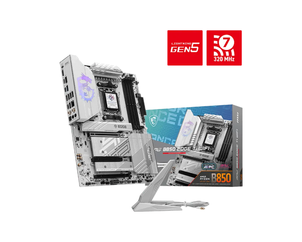 Msi Mpg B850 Edge Ti WiFi AM5 ATX Motherboard overview 1