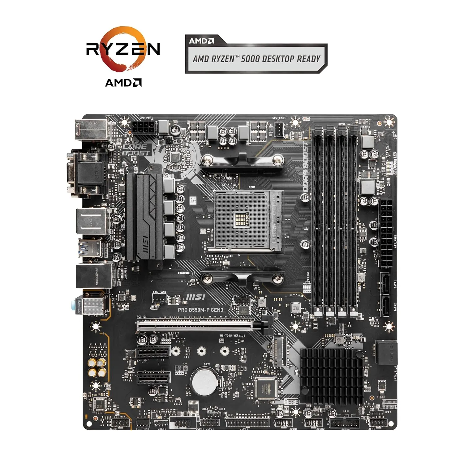 Msi Pro B550m-p Gen3 Motherboard overview 1