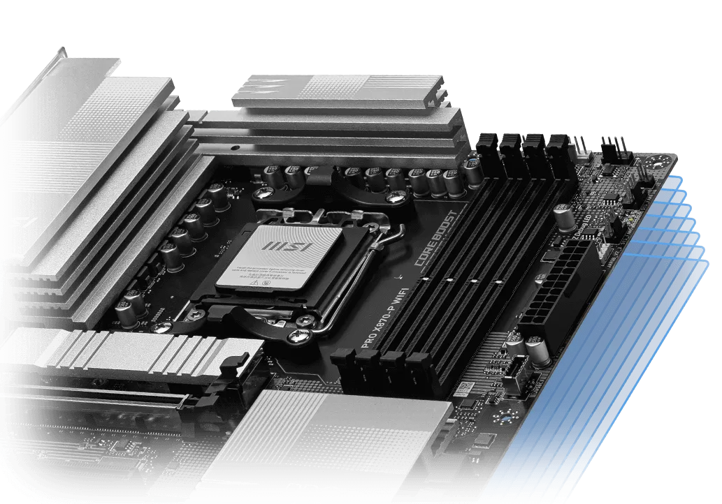 Msi Pro X870-P WiFi AM5 ATX Motherboard overview 1