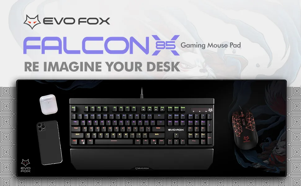 Amkette EvoFox Falcon X85 Gaming Mouse Pad overview 1
