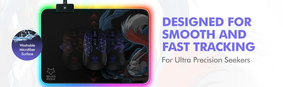 Amkette Evofox Falcon Lx35 Led Gaming Mousepad overview 5