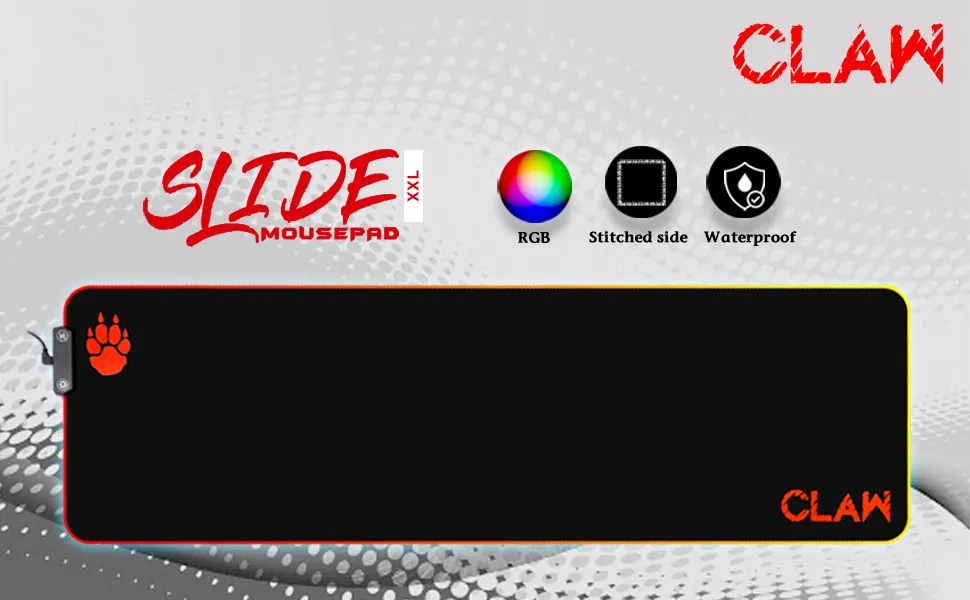 CLAW Slide XXL Waterproof Gaming Mouse Pad overview 1
