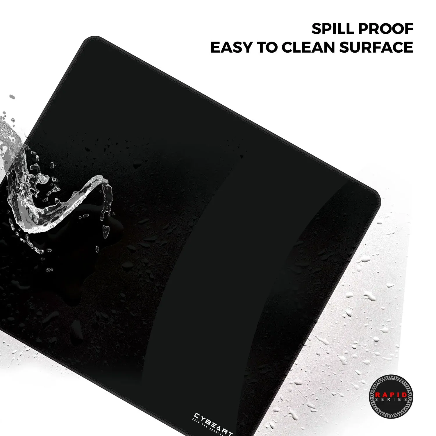 CYBEART | Ghost (Black) Gaming Mouse Pad | Large Premium Licensed Gaming Mouse Pad (450 x 350 x 4mm / Rapid Series) overview 7