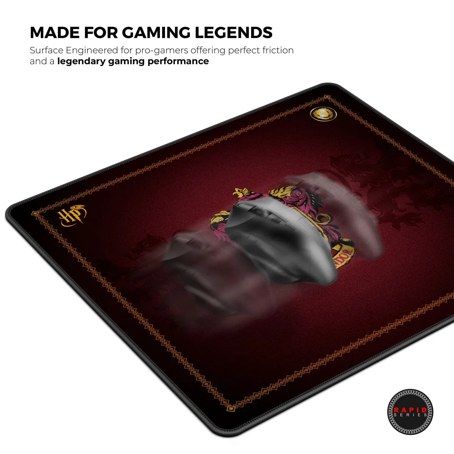 CYBEART | Gryffindor Classic Gaming Mouse Pad | Large Premium Licensed Gaming Mouse Pad (450 x 350 x 4mm / Rapid Series) overview 12