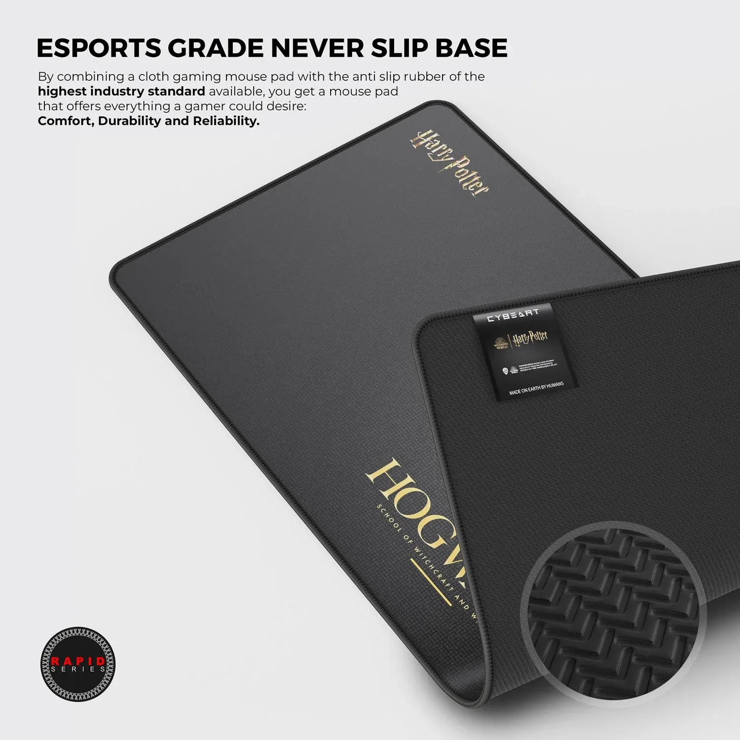 CYBEART | Hogwarts Gaming Mouse Pad | XXL Premium Licensed Gaming Mouse Pad (900 x 400 x 4mm / Rapid Series) overview 3