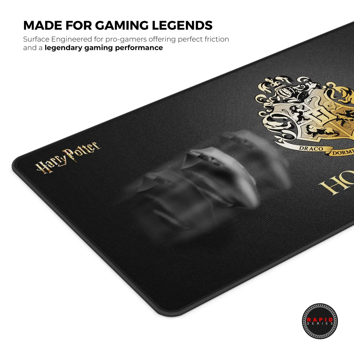 CYBEART | Hogwarts Gaming Mouse Pad | XXL Premium Licensed Gaming Mouse Pad (900 x 400 x 4mm / Rapid Series) overview 4