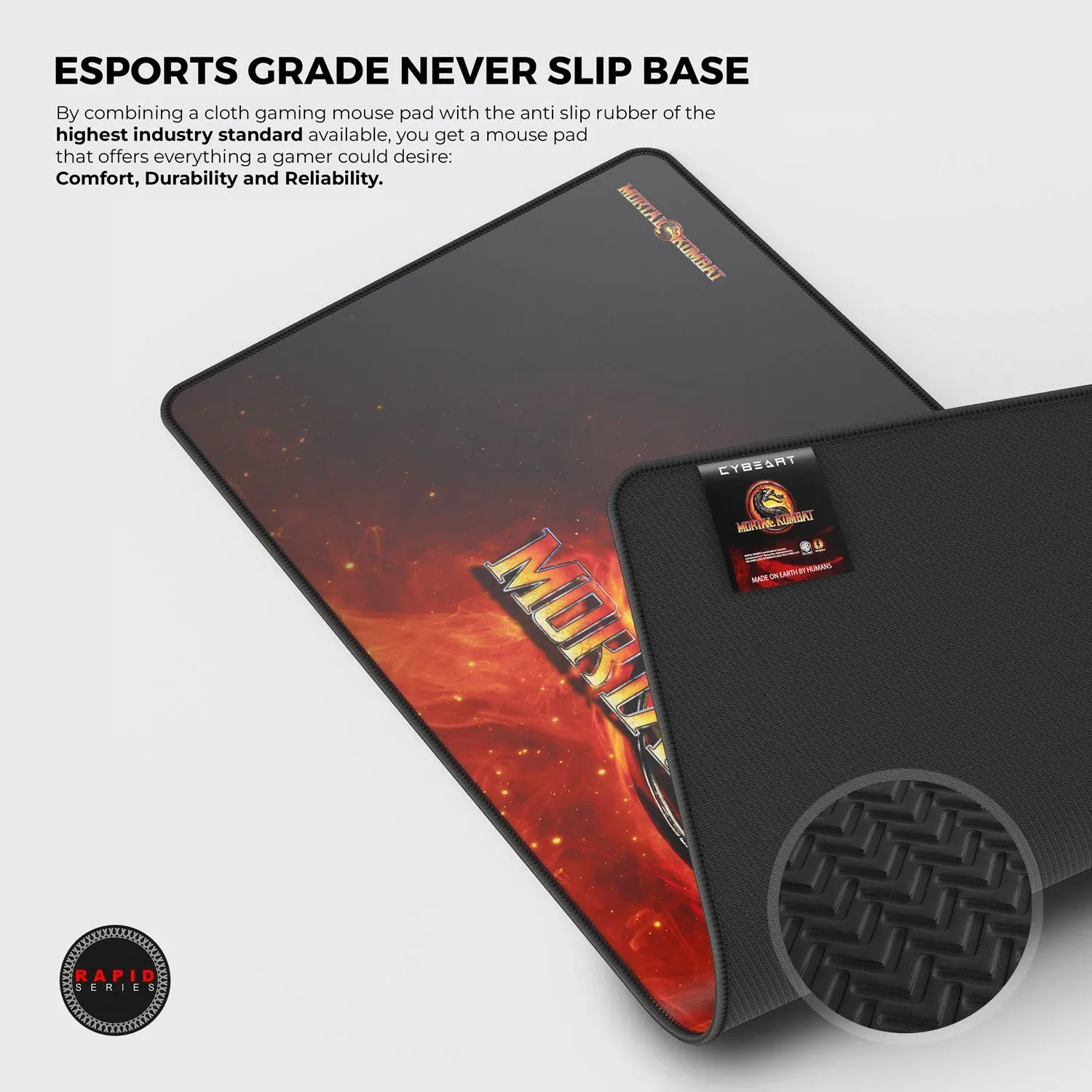 CYBEART | Mortal Kombat Gaming Mouse Pad | XXL Premium Licensed Gaming Mouse Pad (900 x 400 x 4mm / Rapid Series) overview 3
