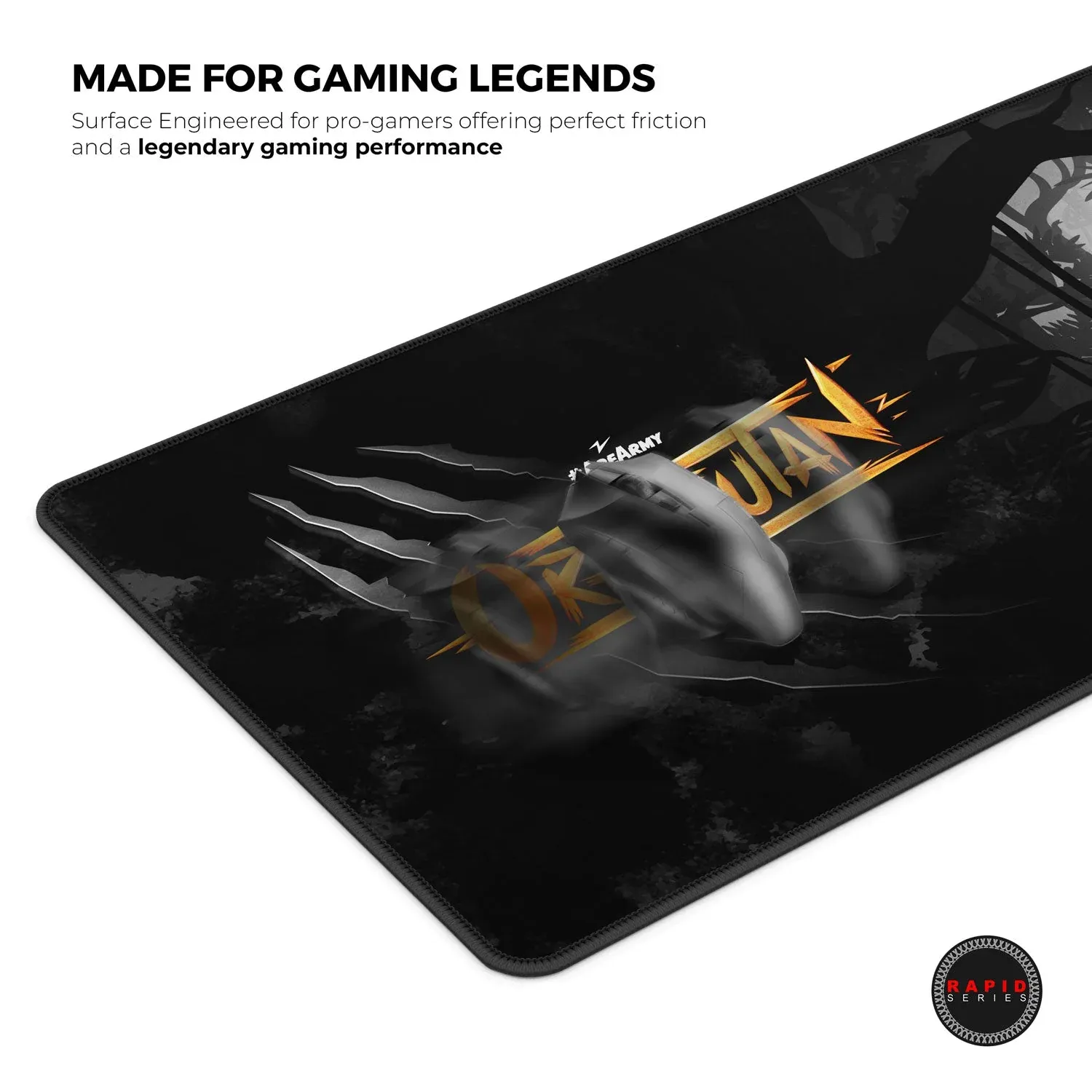 CYBEART | Orangutan Gaming Mouse Pad | XXL Premium Licensed Gaming Mouse Pad (900 x 400 x 4mm / Rapid Series) overview 12