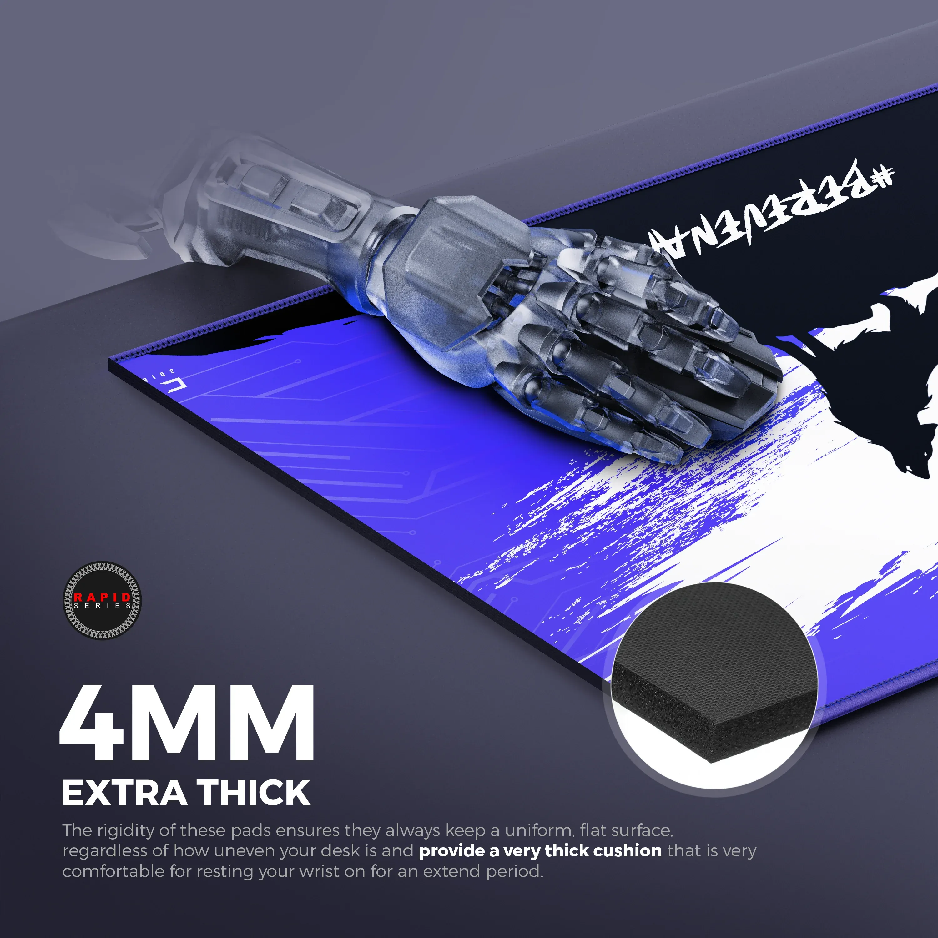 CYBEART | Revenant Gaming Mouse Pad | XXL Premium Licensed Gaming Mouse Pad (900 x 400 x 4mm / Rapid Series) overview 6