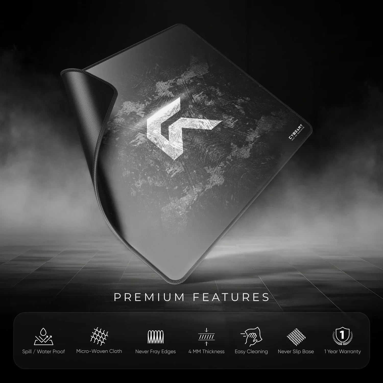 CYBEART | Signature Edition Gaming Mouse Pad | Large Premium Licensed Gaming Mouse Pad (450 x 350 x 4mm / Rapid Series) overview 8