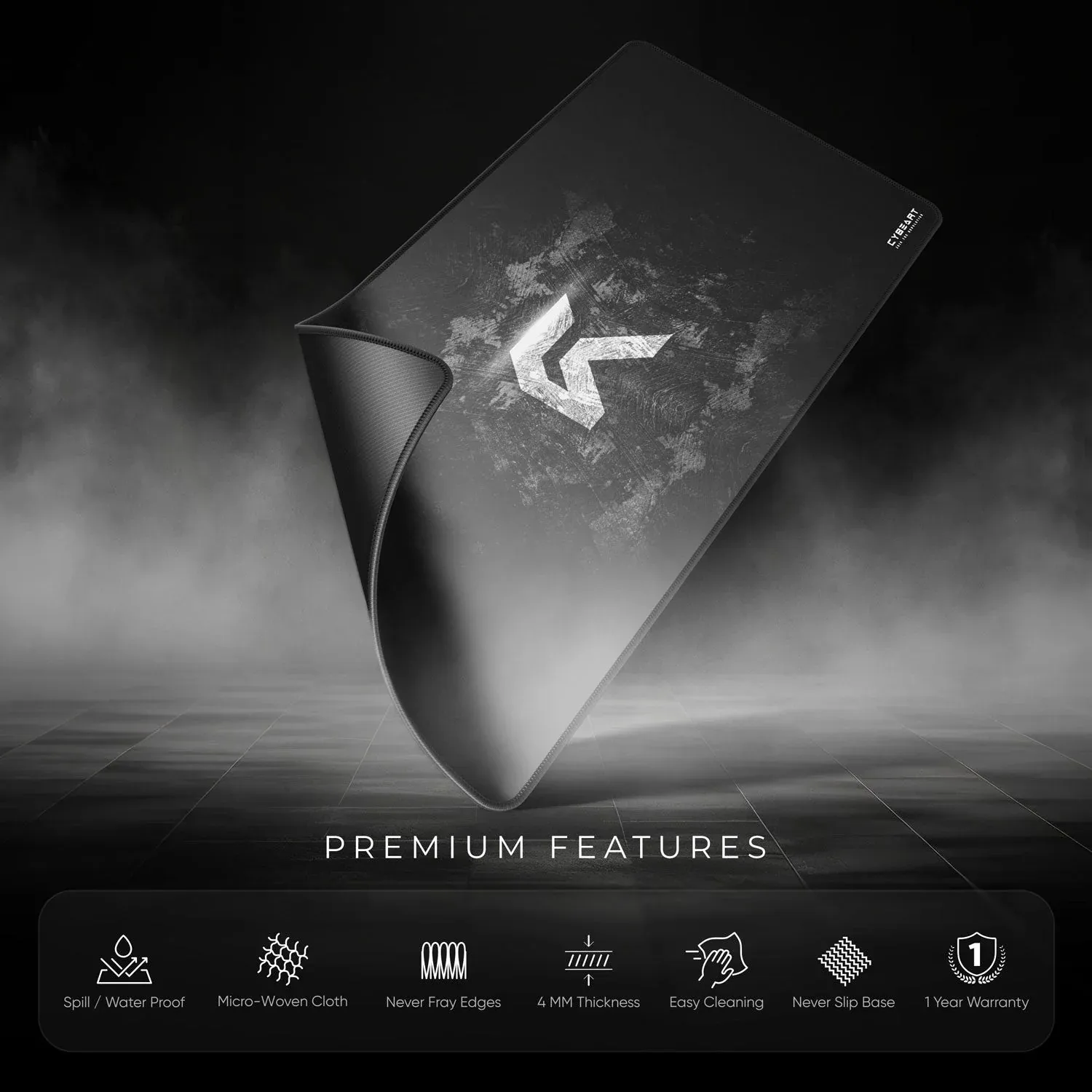 CYBEART | Signature Edition Gaming Mouse Pad | XXL Premium Licensed Gaming Mouse Pad (900 x 400 x 4mm / Rapid Series) overview 8