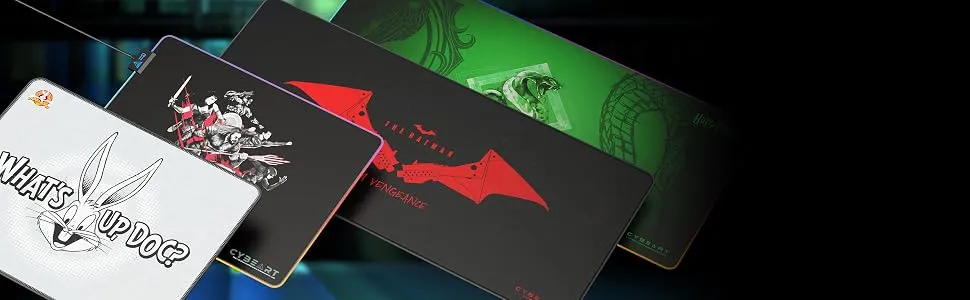 CYBEART | The Batman - DC Comics Gaming Mouse Pad | Large Premium Licensed Gaming Mouse Pad (450 x 350 x 4mm / Rapid Series) overview 1