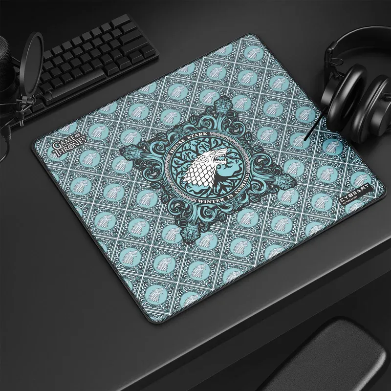Cybeart | House Stark Gaming Mouse Pad (Large - 450x400x4mm) | Waterproof, Never Slip Base, Stitched Edges, Esports Grade overview 1