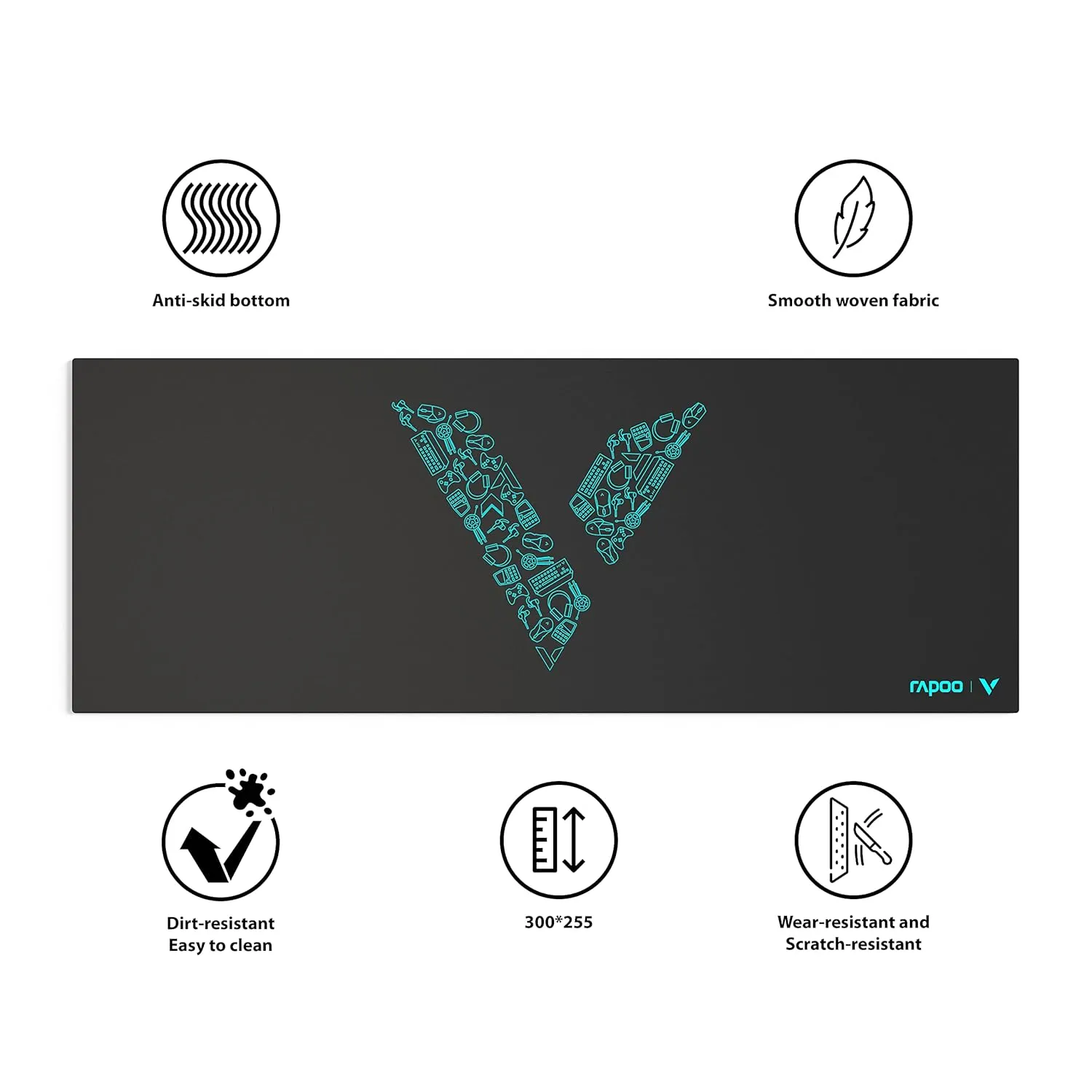 Rapoo V1L Extra Large Gaming Mouse Pad overview 1