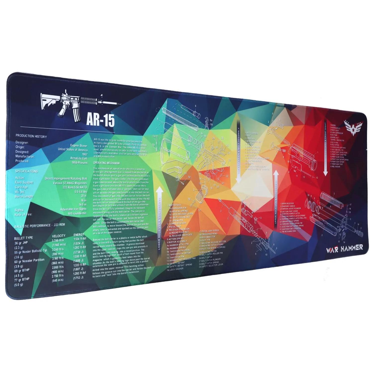 WAR HAMMER GX3050 Speed Type Gaming Mousepad (Extende, War)