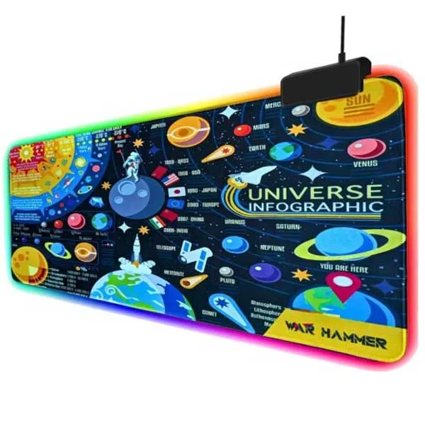 WAR HAMMER GX6050 RGB Gaming Mouse Pad (800x300mm)