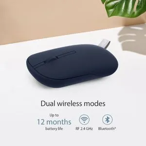 ASUS MD100 Marshmallow/Silent, Adj. Wireless Optical Mouse (Grey) overview 5