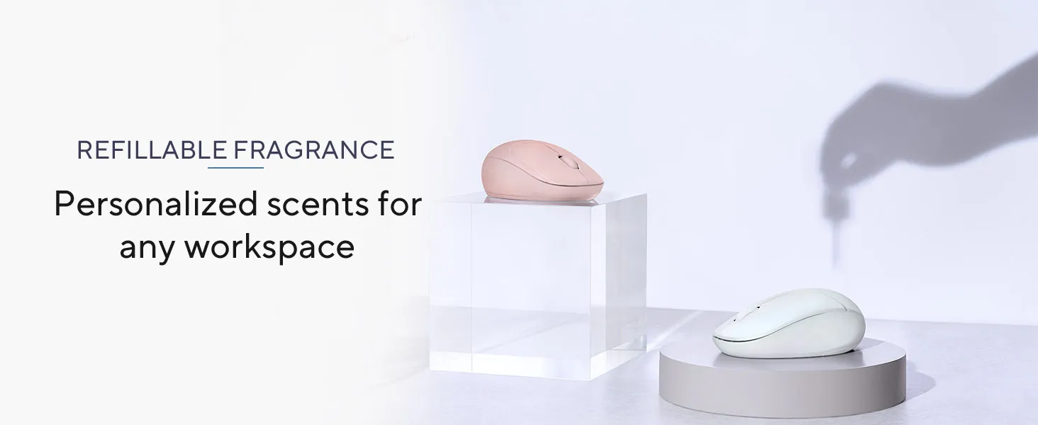 ASUS MD101 Fragrance Mouse (Iridescent White) overview 3