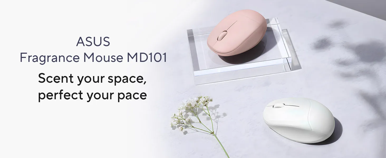 ASUS MD101 Fragrance Mouse (Rose Clay) overview 1