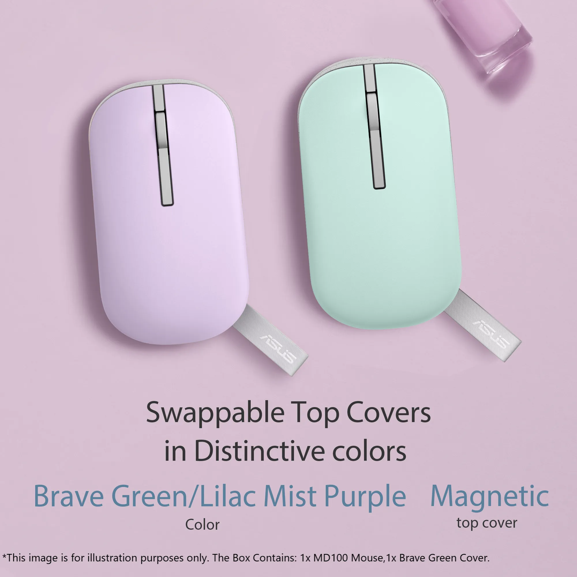 ASUS Marshmallow Mouse MD100-LMP/BG overview 1