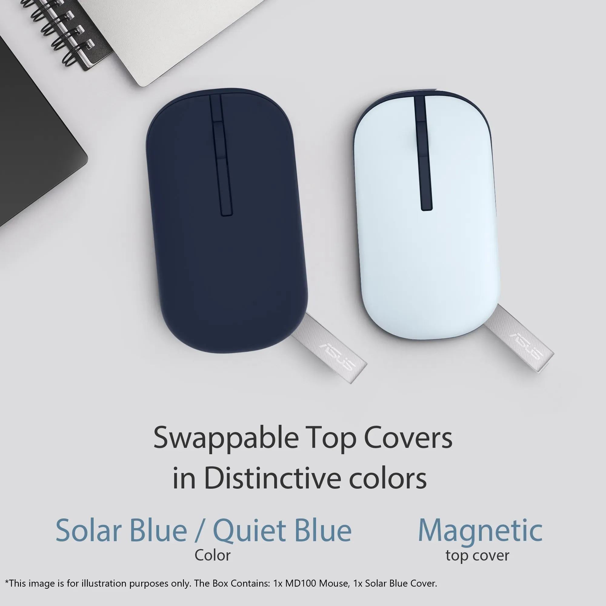 ASUS Marshmallow Mouse MD100-QB-SB overview 1