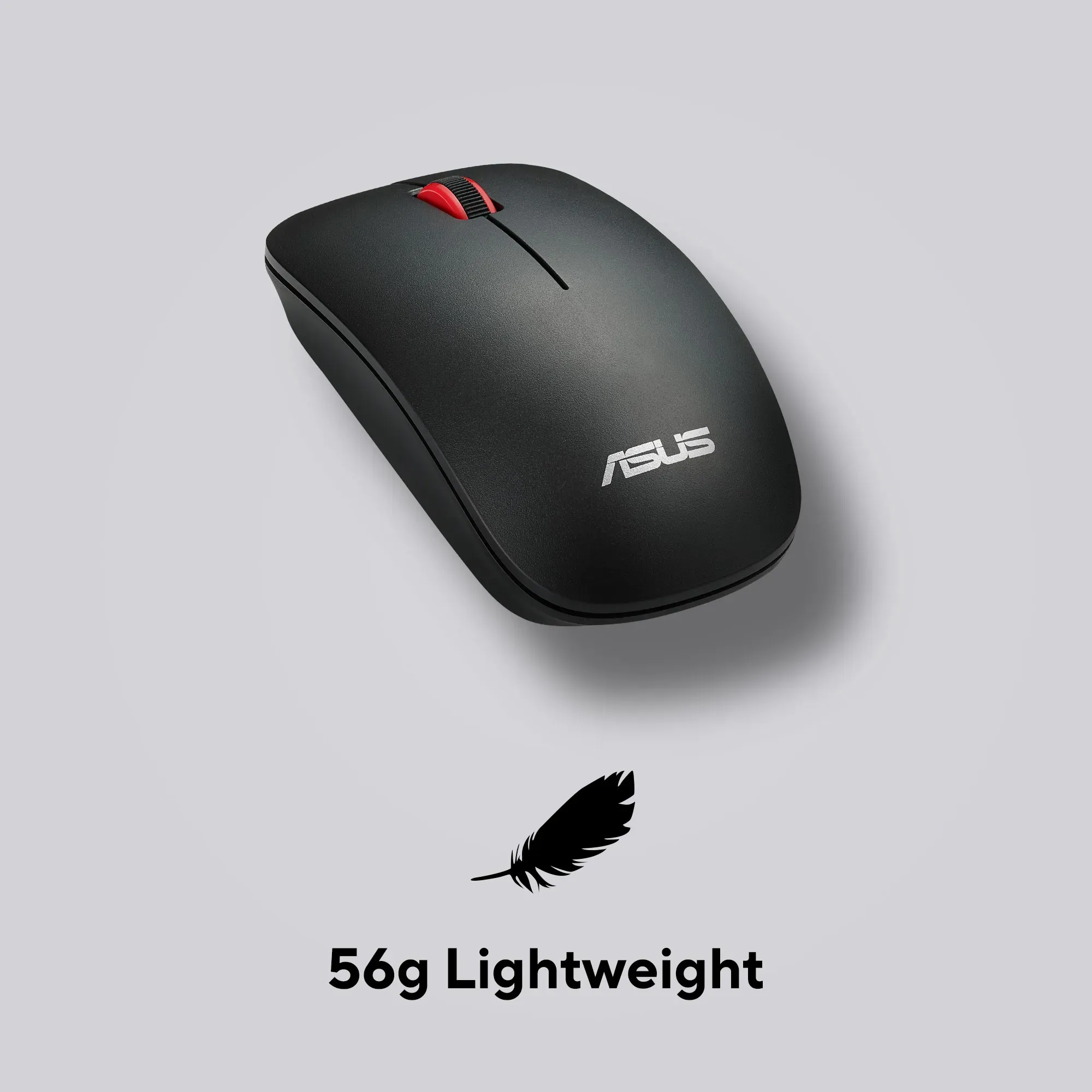 ASUS WT300 Wireless Ergonomic USB Mouse, Ambidextrous Design, Up to 1600 Dpi, Compact & Lighweight Mouse,2.4GHz Nano Dongle, Up to 15 Months of Battery Life - Black overview 5