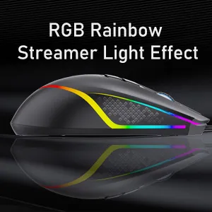 AULA F805 Wired Gaming Mouse (Black) overview 4