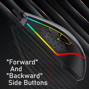 AULA F805 Wired Gaming Mouse (Black) overview 5