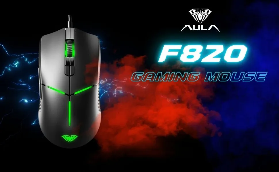 AULA F820 Gaming Mouse Wired Optical Gaming Mouse overview 1