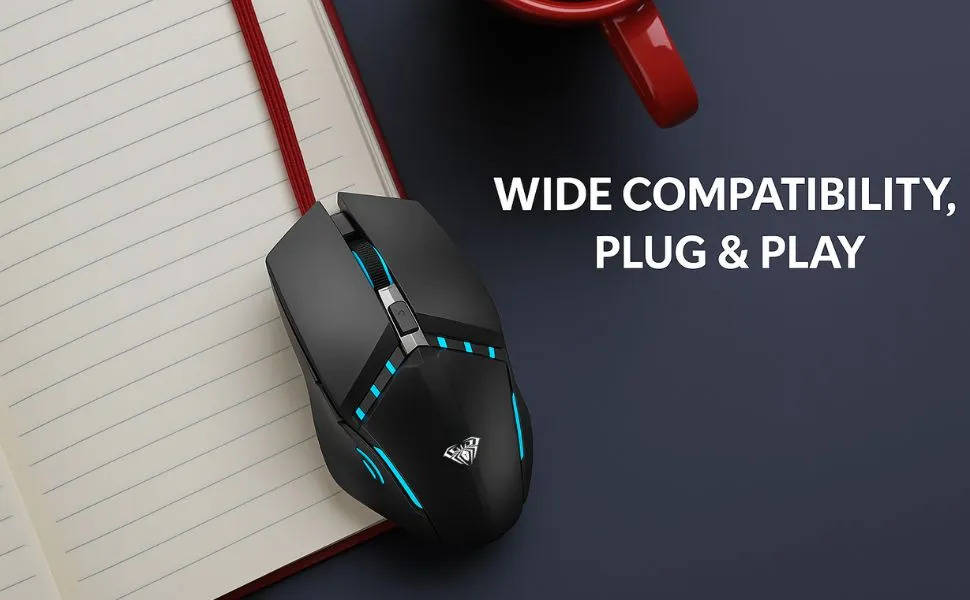 AULA S31 Wired Gaming Mouse (Black) overview 5