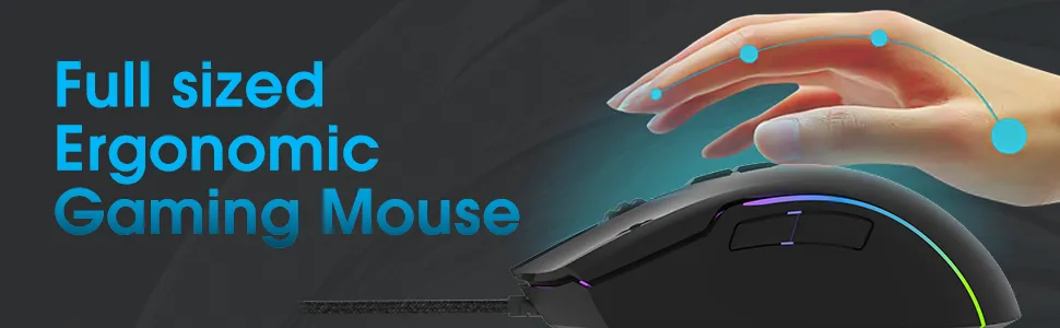 Amkette EvoFox Phantom Pro Wired Gaming Mouse overview 2