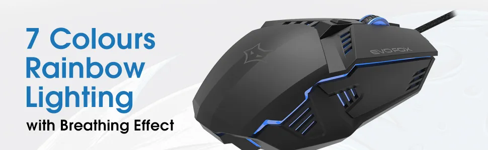 Amkette EvoFox Shadow Wired Gaming Mouse (Black) overview 4