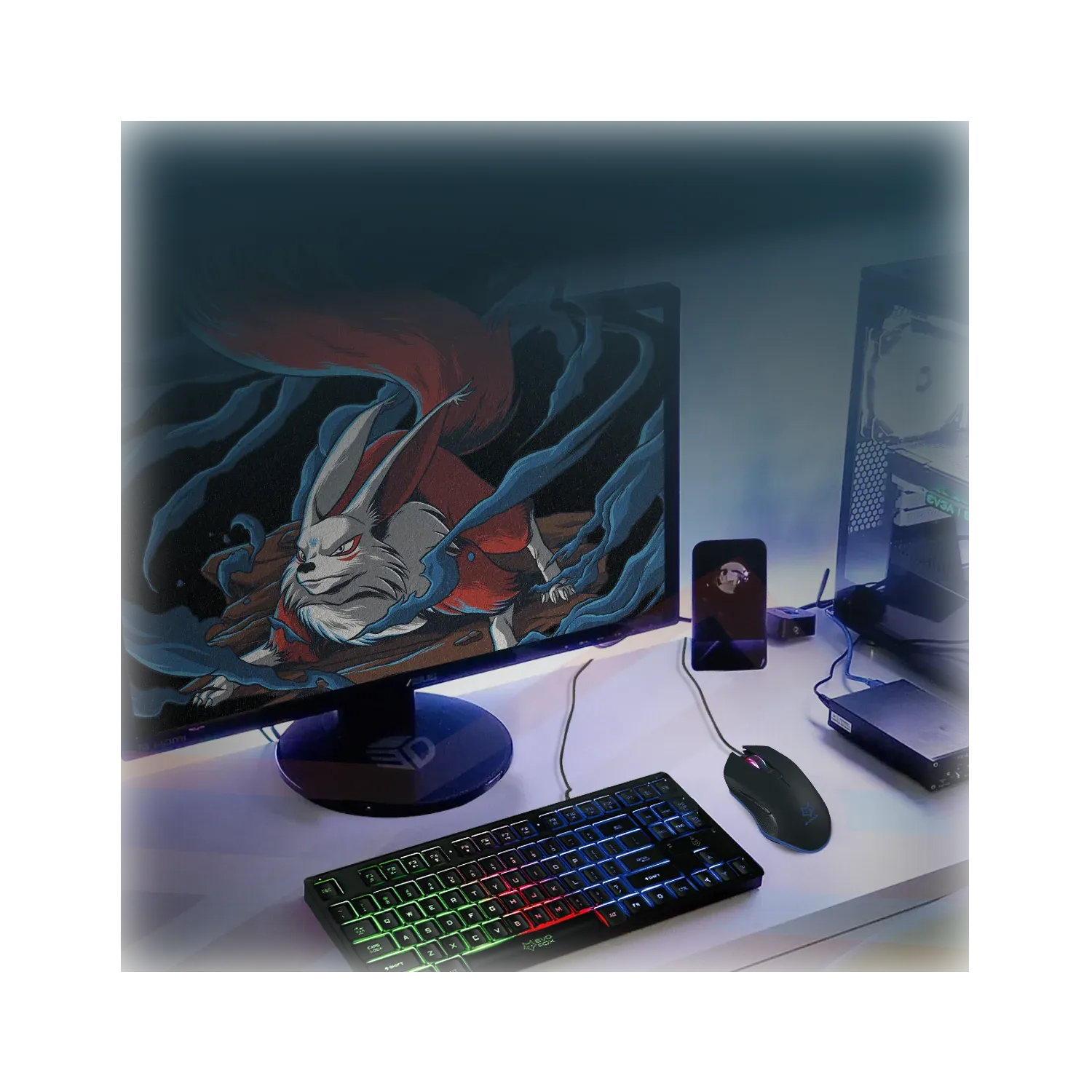 Amkette Evofox X Team Gaming Keybaord And Mouse (Black) overview 2