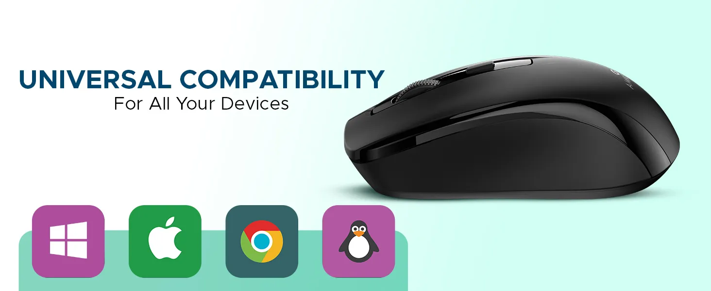 Amkette Hush Pro Astra Wireless Mouse (Black) overview 8