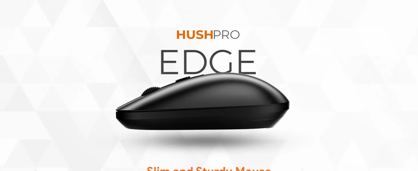 Amkette Hush Pro Edge Wireless Mouse (Black) overview 1