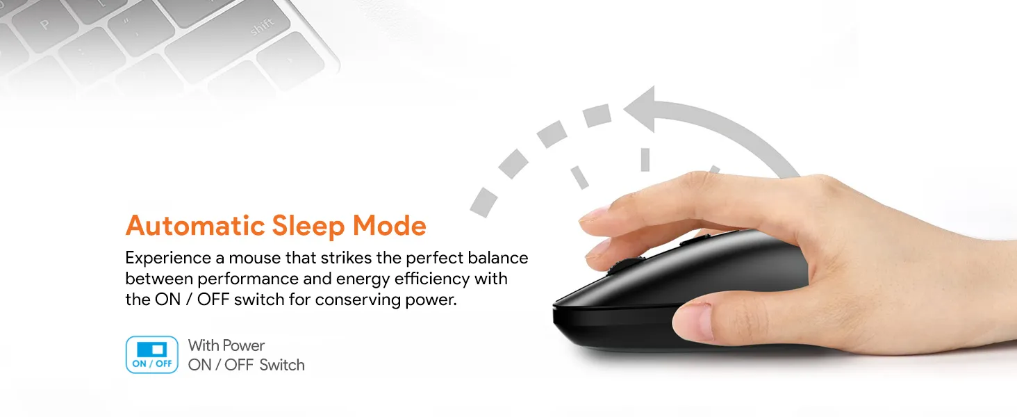 Amkette Hush Pro Edge Wireless Mouse (Black) overview 4