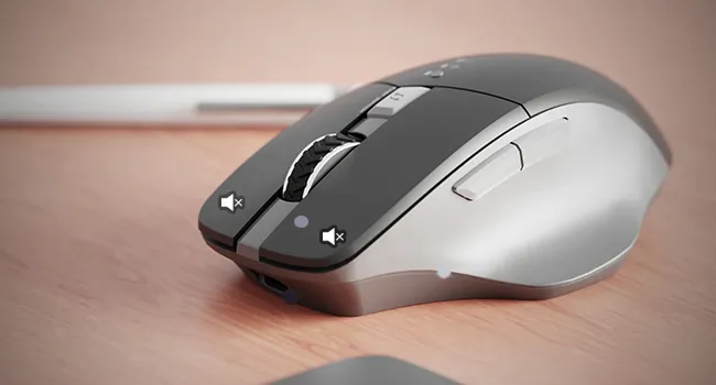Amkette Hush Pro Epic M Rechargeable Wireless Mouse - (Black) overview 7