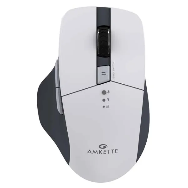 Amkette Hush Pro Epic M Rechargeable Wireless Mouse - (White)