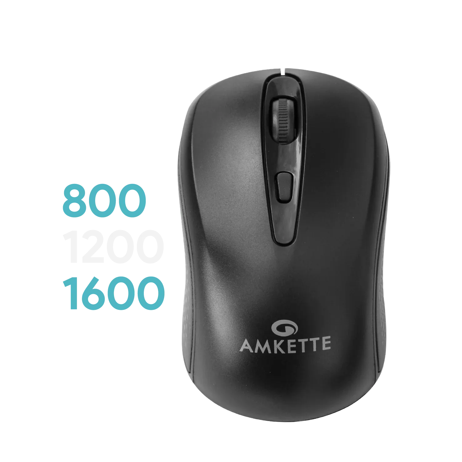 Amkette Hush Pro Hexa Wireless Mouse with Adjustable DPI (Black) overview 2
