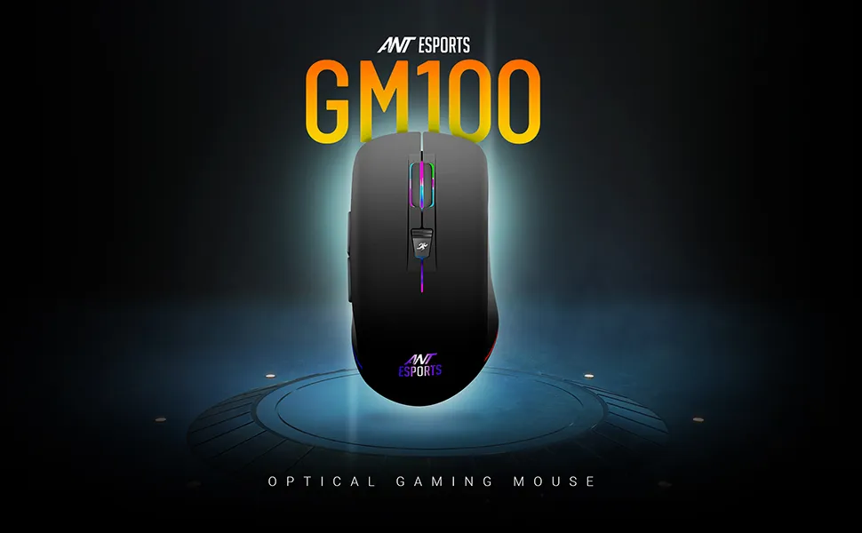 Ant Esports GM100 RGB Gaming Mouse (Black) overview 1