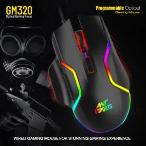 Ant Esports GM320 RGB Gaming Mouse (Black) overview 3