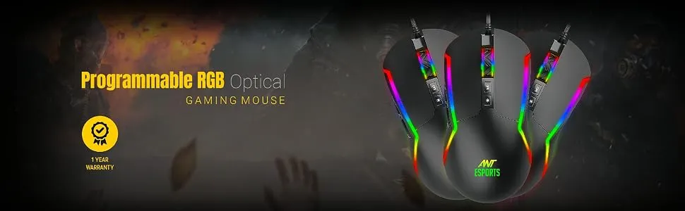 Ant Esports GM330 RGB Gaming Mouse (Black) overview 3