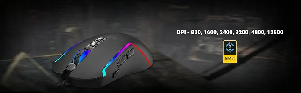 Ant Esports GM330 RGB Gaming Mouse (Black) overview 4